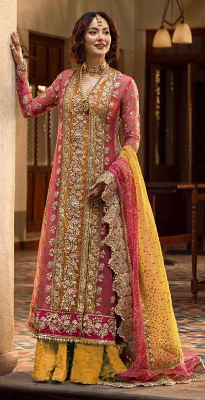 D.NO – 195 BY DINSAA ORGANZA EMBROIDERED SALWAR KAMEEZ WHOLESALER IN INDIA